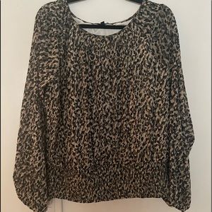 WHBM CAMO BLOUSE